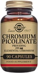 Solgar Chromium Picolinate 200 Μg Vegetable Capsules - Pack of 90 - High Absorpt