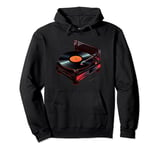 Vinyl Record Player Turntable 80s 90s Music DJ Musician Pullover Hoodie