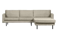 BePureHome Rodeo Chaise Lounge Right Velvet wheatfield