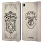 Head Case Designs Officially Licensed Harry Potter Slytherin Parchment Sorcerer's Stone I Leather Book Wallet Case Cover Compatible With Samsung Galaxy Tab S6 Lite