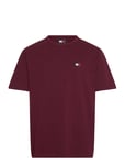 Tommy Jeans Tjm Reg Badge Tee Ext Burgundy