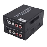 2CH (bidirectionnel)-Convertisseur audio sur fibre optique, extension RCA de diffusion vers fibre monomode, 2