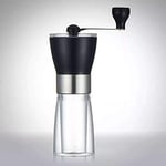 QINQIN Manual Ceramic core Coffee Grinder Washable ABS Glass Handmade Pepper/Nuts/Coffee Bean Grinders Mill For Barista Tools