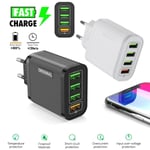 Multi Function Charger Usb Charging Plug For Us Standard 4 Port B White