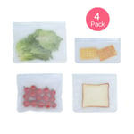 Food Storage Bags Food Storage Bag Reusable Freezer Bag Peva Ziplock Silicone Bag Leakproof Top Kitchen Organizer 1S 2L 1Xl