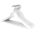Pack of 20 Wooden Clothes Coat Hangers with Trouser Bar