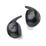 Sennheiser MOMENTUM Sport True Wireless Premium Noise Cancelling In-Ear Headphones - Graphite Adaptive ANC - Heart rate monitor & body temperature - Secure workout fit + IP55 - Works with Polar, Apple Health, Strava & more - 2 Year Warranty