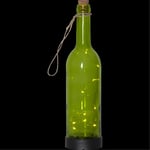 LED Ljusslinga i Flaska, solcellsdriven - Grön