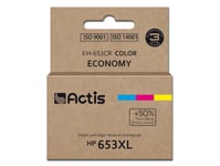 Actis Kh-653Cr, Kompatibel, Cyan, Magenta, Gul, Hp, Hp Deskjet Plus Ink Advantage: 6000, 6075, 6475., 300 Sidor, Hög (Xl) Avkastning
