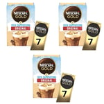 Nescafe Iced Cappuccino Ice Coffee Sachets x7 Sachets Per Pack, Multipack Bulk Buy x3 Packs (21 Sachet Total) For Cold Coffee Drink Fans