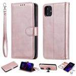 iPhone 11 - Plånboksfodral/Magnet Skal 2in1 - Roséguld Roséguld Roséguld
