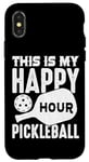 iPhone X/XS this is my happy hour Pickleball men women Pickleball Case
