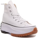 Converse All Star 166799C Run Star Hike High Trainers In White Size UK 2 - 8