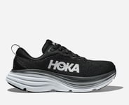HOKA Bondi 8 Chaussures en Black/White Taille 44 | Route