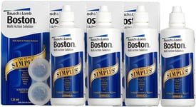 4 x 120ml Boston Simplus Multi Action Contact Lens Solution - New Stock