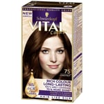 Schwarzkopf Vital Colours Permanent Hair Dye Shade 75 Chestnut Long-lasting