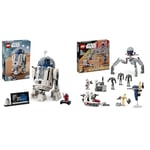 LEGO Star Wars R2-D2 Model Set, Buildable Toy Droid Figure for 10 Plus Year Old Kids, Boys & Girls & Star Wars Clone Trooper & Battle Droid Battle Pack Building Toys for Kids