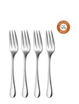 Robert Welch Radford Bright Pastry Fork, Set Of 4 Silver