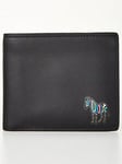 Ps Paul Smith Men'S Zebra Bill And Coin Wallet - Black