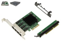 KALEA-INFORMATIQUE Kit Carte contrôleur réseau PCIe 4 ports LAN RJ45 Gigabit Ethernet 10 100 1000 Mbps pour LENOVO Tiny5 M720Q M920Q M920X P330