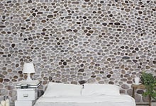 Apalis 104817 - Papier peint intissé - Motif mur de pierre andalou - Large - Papier peint photo 3D - Pour chambre à coucher, salon, cuisine - 190 x 288 cm - Gris