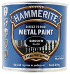 Direct to Rust Smooth Finish Paint, Black - 250ml - 5084863