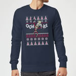 Rick and Morty Ooh Wee Christmas Jumper - Navy - M
