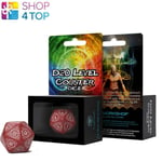 D20 Level Counter Role Play Red And White All Dice Tell A Story 30MM Dice New