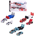 Majorette Porsche Motorsport Race Trailer Bilsett (assortert)