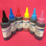6 Ink Refill Bottles For Epson Expression Photo XP760 XP860 XP960 XP 760 860 960