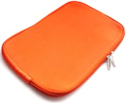 Emartbuy® Orange Water Resistant Neoprene Soft Zip Case Cover Sleeve suitable for Acer Swift 3 SF314 Ultrabook 14 Inch (13-14 Inch Laptop/Notebook/Ultrabook)