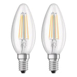 OSRAM Lyskilde Osram Led E14 470Lm 4W 2-Pk