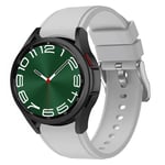 Silikon armbånd No-Gap Samsung Galaxy Watch 6 Classic (43mm) - Lysegr