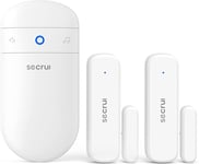 SECRUI Wireless Door Open Sensor Alarm Chime, 500Ft Operating Range 52 Chimes Ad