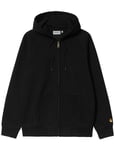 Carhartt WIP Chase Hooded Jacket - Black Colour: Black, Size: X Large