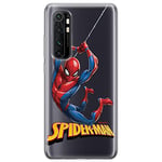 ERT GROUP mobile phone case for Xiaomi MI NOTE 10 Lite original and officially Licensed Marvel pattern Spider Man 019 optimally adapted to the shape of the mobile phone, partially transparent