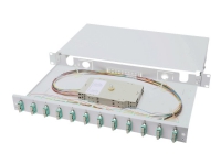 DIGITUS Professional DN-96321/3 - Spleiseboks for fiberoptikk - SC Duplex MM X 12 - grå, RAL 7035 - 1U - 19