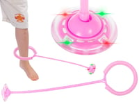 Hula hop ben hoppboll lysande LED rosa