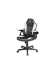 GAMING DC120 Junior Gaming Chair Black/White Gamer Stol - Sort / Hvid - PU Læder - Op til 80 kg