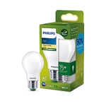 PHILIPS Ultra Efficient - Ultra Energy Saving Lights, LED Light Source, 75W, A60, E27, Warm White 2700 Kelvin, Frosted