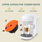 180ML Coffee Capsule Pod Refillable Espresso Filter For Tassimo0 Bosch Machine