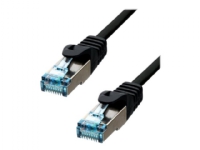 ProXtend - Patch-kabel - RJ-45 (hane) till RJ-45 (hane) - 3 m - 6 mm - S/FTP - CAT 6a - IEEE 802.3at - startad, halogenfri, hakfri - svart