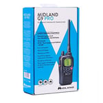Midland G9 Pro Dual Band Radio Talkie Walkie Émetteur-Récepteur 40 Canaux PMR446 et 69 Canaux LPD, Incluant 4 Batteries Rechargeables 1.2V/1800 mAh AA Ni-MH, Chargeur, Clip de Ceinture et Oreillette