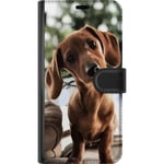 Motorola Edge 40 Pro Svart Plånboksfodral Ung Hund