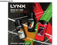 LYNX Mixed Trio -3 Iconic Scents Bodywash, Bodyspray and Anti-perspirant 3piece