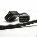 5m HDMI EXTENSION Cable Extender Lead Male to Female Socket 3D UHD TV - 5 Meter