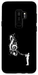 Coque pour Galaxy S9+ Clarinette Instrument Player Note de Musique Clarinettiste