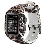 Apple Watch Series 3/2/1 42mm armor camo silicone watch band - Leopard
