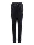 Luxe Diamante Velour Slim Joggers Black Juicy Couture