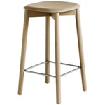 HAY Soft Edge 32 Low Bar Stool, Water-based Lacquered Oak Eik
